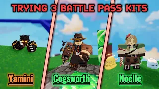 So I used the Yamini, Cogsworth, and Noelle kit in Roblox Bedwars...