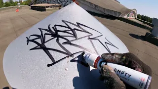 Throwups and tags . Rebel813. Graffiti bombing. 2022 4K