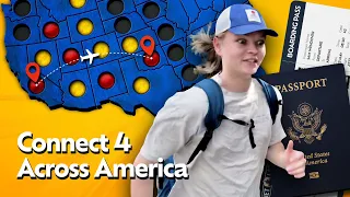 We Played Connect 4 by Travelling to Actual US States