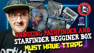 Unboxing  Paizo Pathfinder & Starfinder Begginer Box - Todd Mcfarlane in RPG Games? 5000 followers!