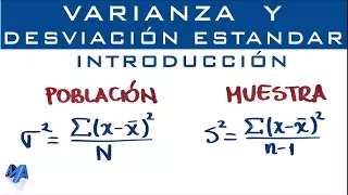 Varianza y desviación estándar | Introducción