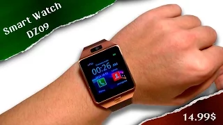SMARTWATCH DZ09. Умные часы c Aliexpress за 14,99$. Распаковка, обзор, тест.