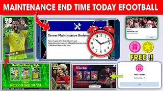 Maintenance End Time Today In eFootball 2024 Mobile !! Pes Server Maintenance End Time Today 🔔🤔