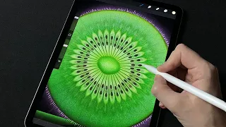 Рисуем киви в Procreate - Уроки рисования на iPad для начинающих