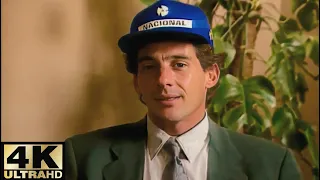 Ayrton Senna fala sobre sua infância.  em 4K Full HD