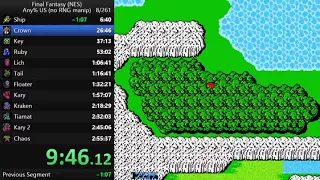 FF1 NES any% 2:51:41 no RNG Manip (Old WR from 9/16/21 - 12/22/21)