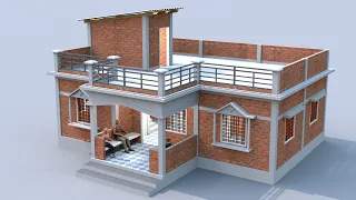 Small house design ideas 3 bedroom | single floor house design in village indian style | house plans