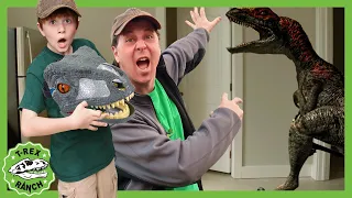 Jurassic Volcano 🌋 Adventure Dinosaur Skit - Escape The Dinosaurs 🦕 T-Rex Ranch Dinosaur Videos