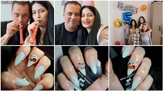 Vlog:Mă pregătesc pentru petrecerea nepoțelului 🥳 New nails 🥰🥰🥰