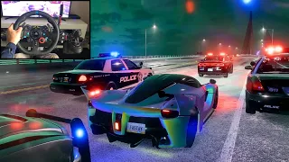 NFS HEAT Police Chase Ferrari LaFerrari - Logitech G29 gameplay