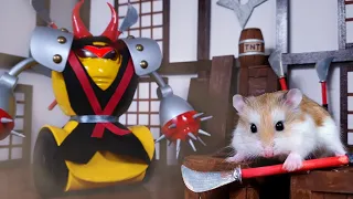 HAMSTER fights NINJA BOSS - MAJOR HAMSTER vs SAMURAI CAT (3/3)