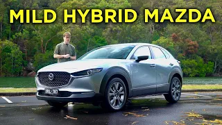 Is it REALLY a HYBRID? | 2023 Mazda CX-30 G20e Evolve Hybrid Review 4K