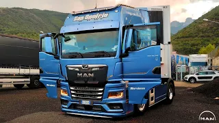 4k Man Truck TGX 18.510 "Blue" Frozen Edition Interior + TRAILER