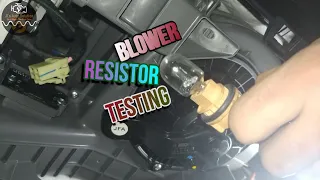 How to Verify a Bad Blower Resistor