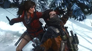 Rise of the Tomb Raider - Stealth Kills & Takedown Finishers Gameplay