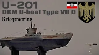 Hobby Boss 1/700 DKM U-boat Type VII C U-201