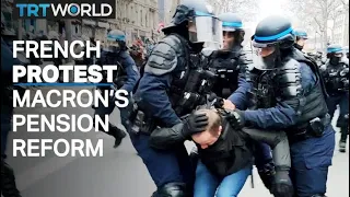 Mass demonstrations held to protest against Macron's pension reform in France