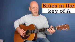 Blues in A - How to move your acoustic blues playing to the next level