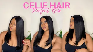 PERFECT GLUELESS SUMMER BOB WIG 💕 ft. CELIE HAIR | ONA OLIPHANT