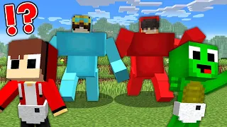 Cash and Nico BECAME into MUNTANTS and TROLLED JJ and Mikey in Minecraft  - Maizen Cash Nico Zoey