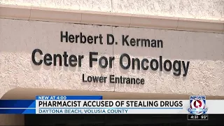 Pharmacist accused of stealing drugs