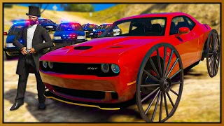 GTA 5 Roleplay - Horse & Buggy Wheel Hellcat Trolling Cops | RedlineRP