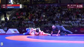 Round 1 GR - 110 kg: S. EUN (KOR) v. K. NOSAKI (JPN)