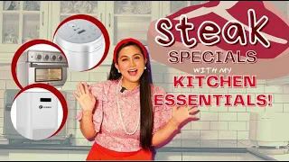 Steak Specials with my Kitchen Essentials [Mariel Padilla Vlog]