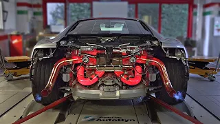 @Donze93's Audi R8 Performance feat. Capristo Exhaust on the DYNO | *Exhaust getting RED HOT* 🔥