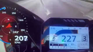 Top speed Cbr 1000rr GPS