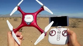 Syma X25W Long Flying position Hold FPV Drone Flight Test Review