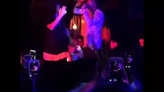 Justin Bieber y Travis Scott en presentación en 1 Oak en Nueva York (09/09/15)