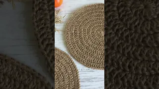 Gorgeous new jute Placemats 2 Table Decor Round coasters Doilies