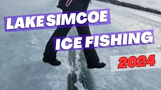 Ice Fishing Lake Simcoe Cooks Bay January 27th 2024