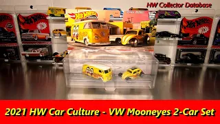 Hot Wheels Volkswagen Mooneyes Car Culture 2-Car Premium Set Opening and Complete Details!