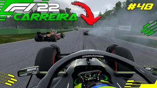 F1 22 - BATIDAS E EXPLOSÔES - GP EMÍLIA ROMANHA MY TEAM #48