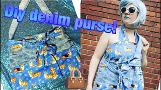 DIY: How To Make A Lined Denim Purse From A Pair Of Jeans!