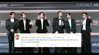 ARMYs are ANGRY after 'The Fact Music Awards' cut off BTS encore stage