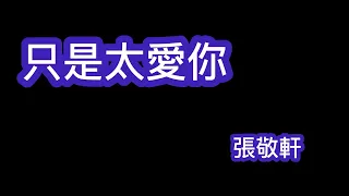 只是太愛你 張敬軒 歌詞mv