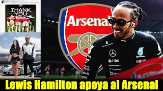 Lewis Hamilton envió un emotivo mensaje al Arsenal tras perder el campeonato ante el Manchester City