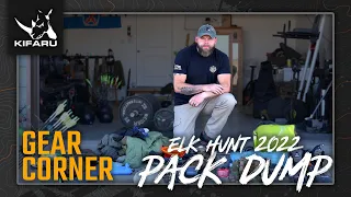 Gear Corner - Elk Hunt 2022 Pack Dump