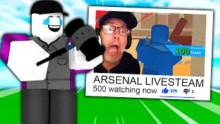 ADMIN TROLLING STREAMERS.. (Roblox Arsenal)