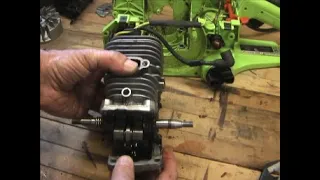 Chainsaw Rebuild Replace Piston, Cylinder. Low Compression. Poulan 2150 Won't start