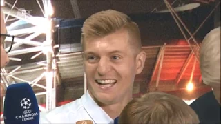 ZDF das akuelle Sportstudio: Toni Kroos (Real Madrid) post-match interview vs Juventus Turin