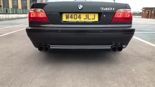 Bmw e38 740i eisenman race exhaust with x-pipe