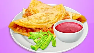 Breakfast Sprout Omelette Recipe | ASMR Cooking game Animation