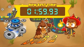 BTD6 Race Tutorial "Bad To The Bone" in under 2 Minutes! (1:59.93)