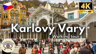 💧 Karlovy Vary ⛲ [4K] Czech Republic | "Walking tour" Walking tour through healing hot waters!