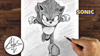 How to Draw SONIC THE HEDGEHOG | Sonic Sketch Tutorial (step by step)