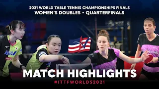 Samara E./Dragoman A. v Ito M./Hayata H. | 2021 World Table Tennis Championships Finals | WD | QF